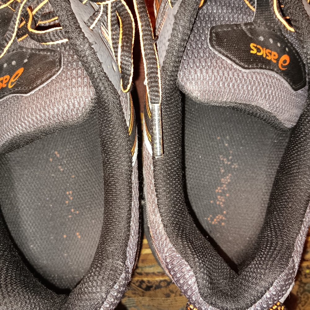 Asics Gel-Venture 5  Hiking Shoes (T5N3N) Grey/Orange Preowned Men's Sz 10.5 - Picture 8 of 12